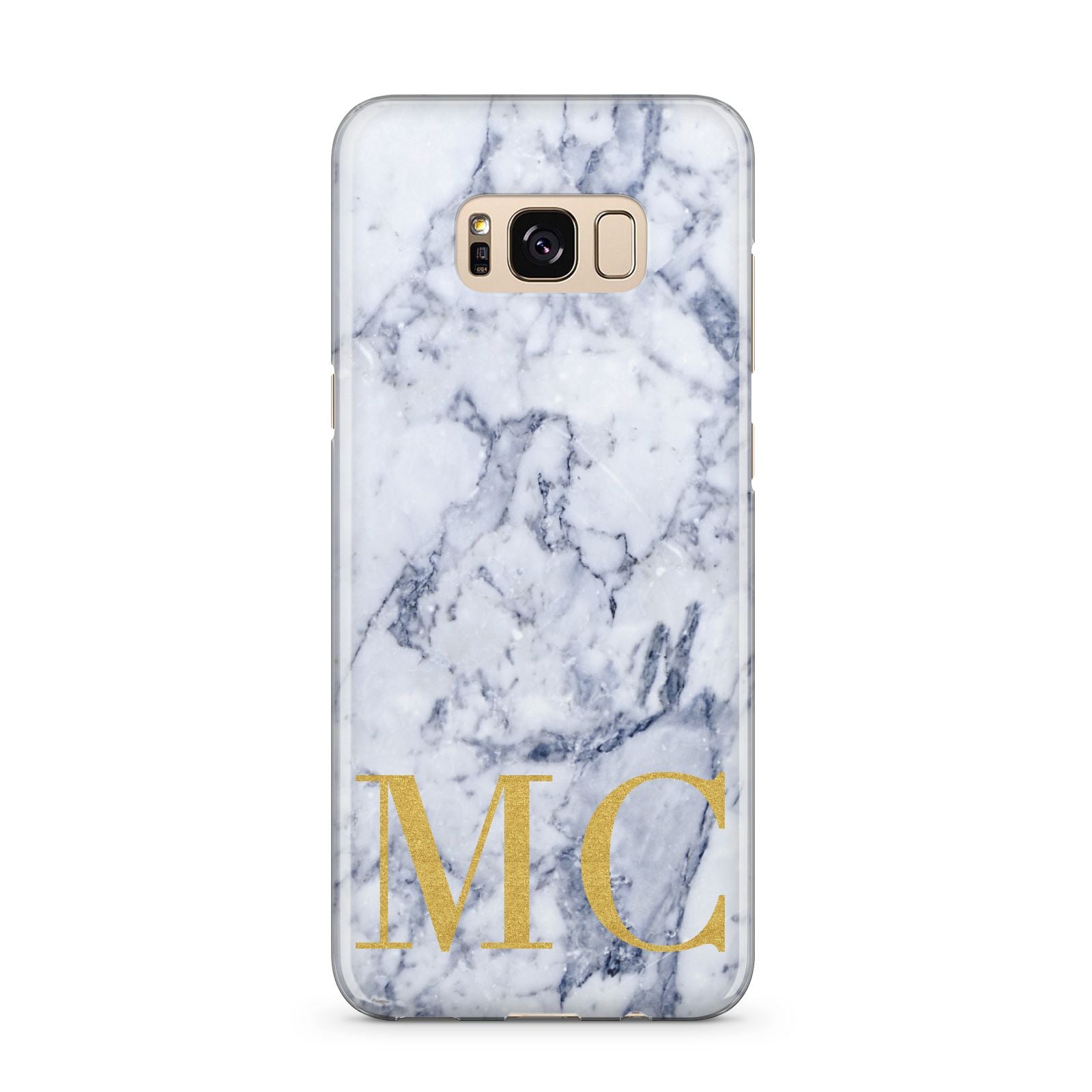 Marble Gold Initial Personalised Samsung Galaxy S8 Plus Case