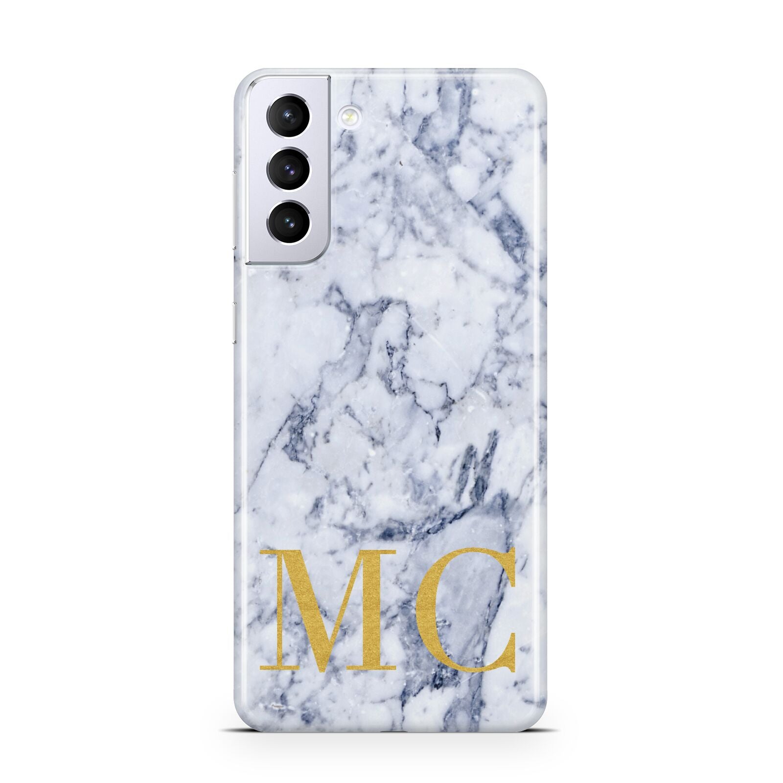 Marble Gold Initial Personalised Samsung S21 Plus Phone Case