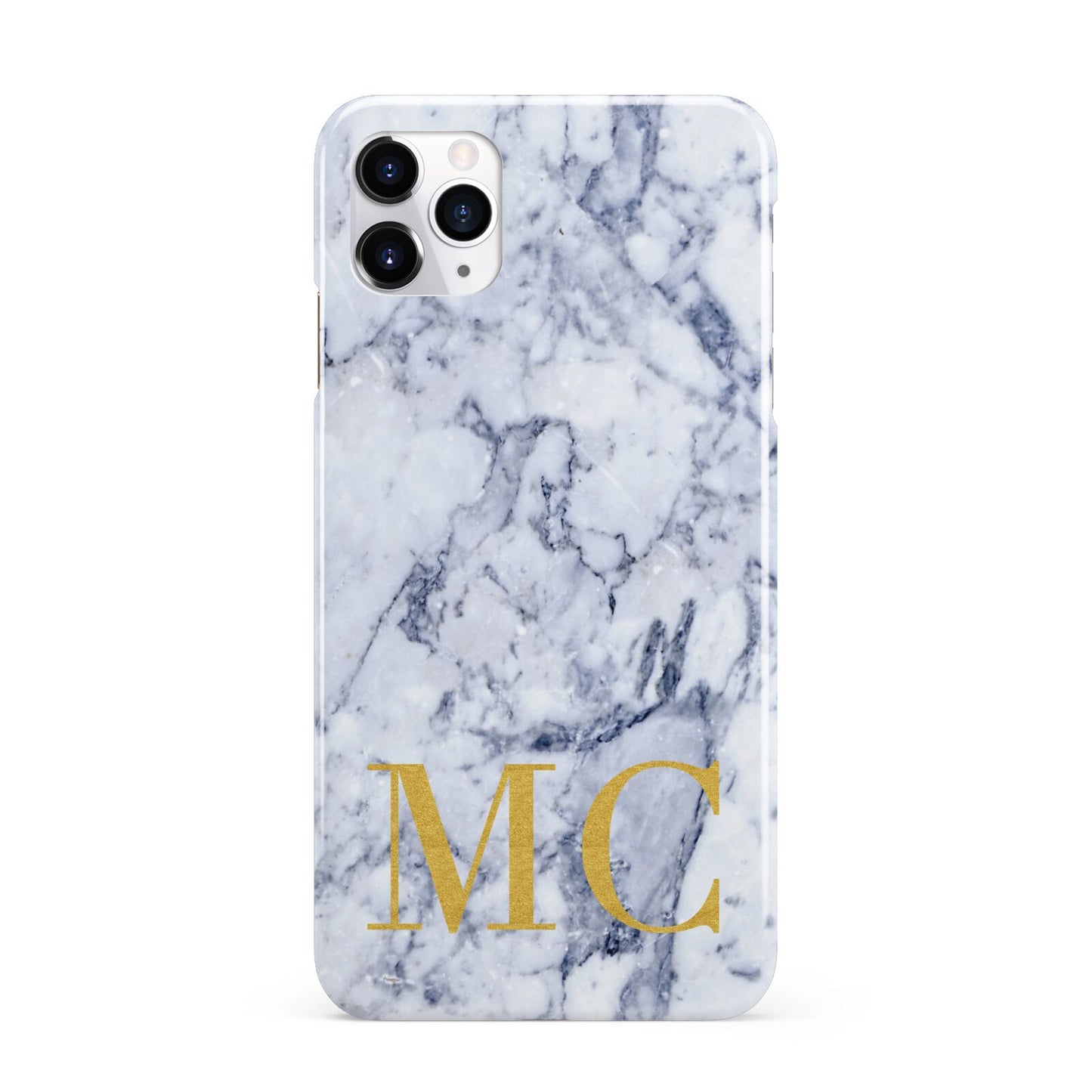 Marble Gold Initial Personalised iPhone 11 Pro Max 3D Snap Case
