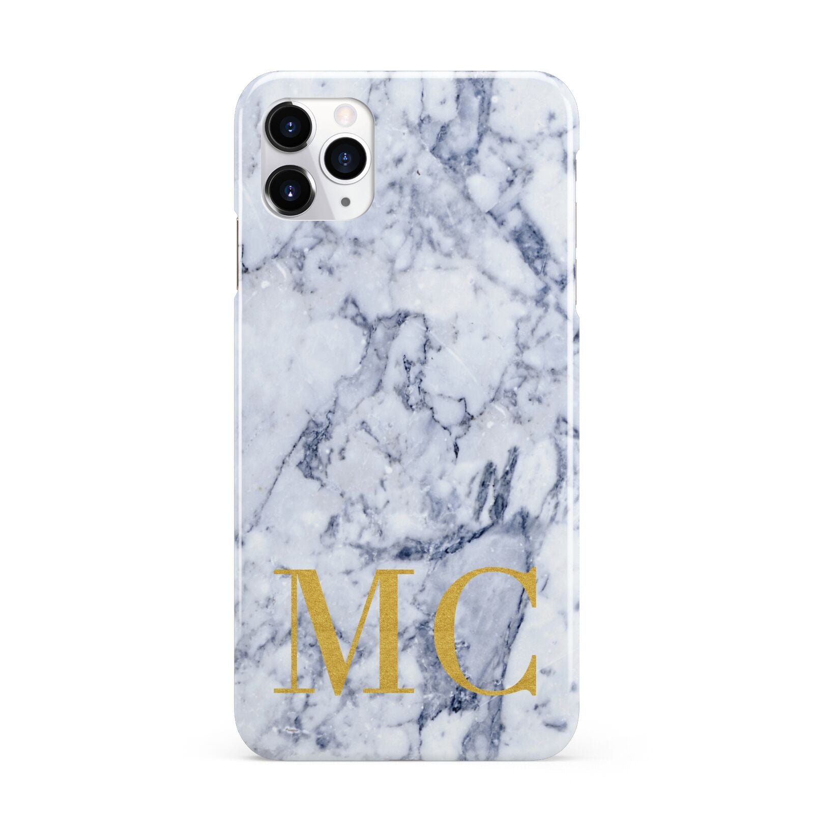 Marble Gold Initial Personalised iPhone 11 Pro Max 3D Snap Case