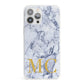 Marble Gold Initial Personalised iPhone 13 Pro Max Clear Bumper Case