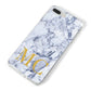 Marble Gold Initial Personalised iPhone 8 Plus Bumper Case on Silver iPhone Alternative Image