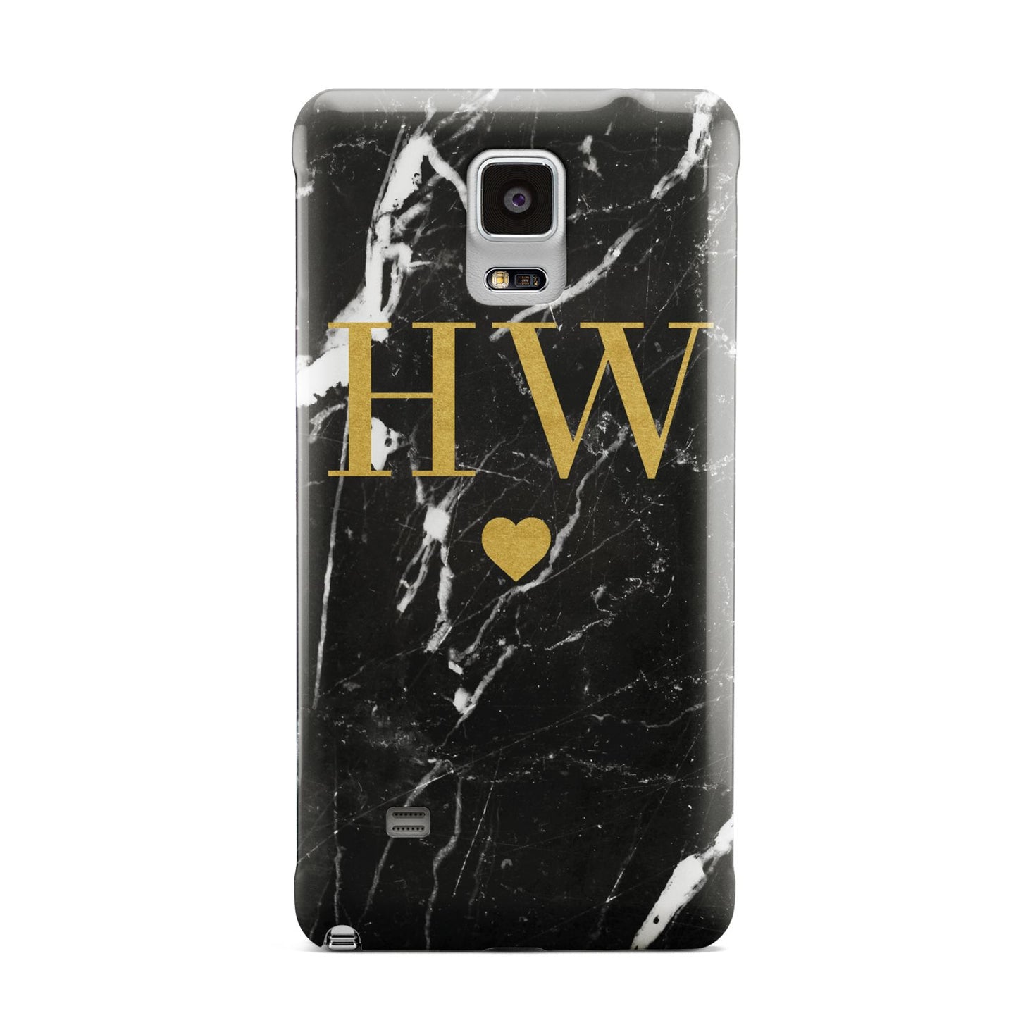 Marble Gold Initials Monogram Personalised Samsung Galaxy Note 4 Case