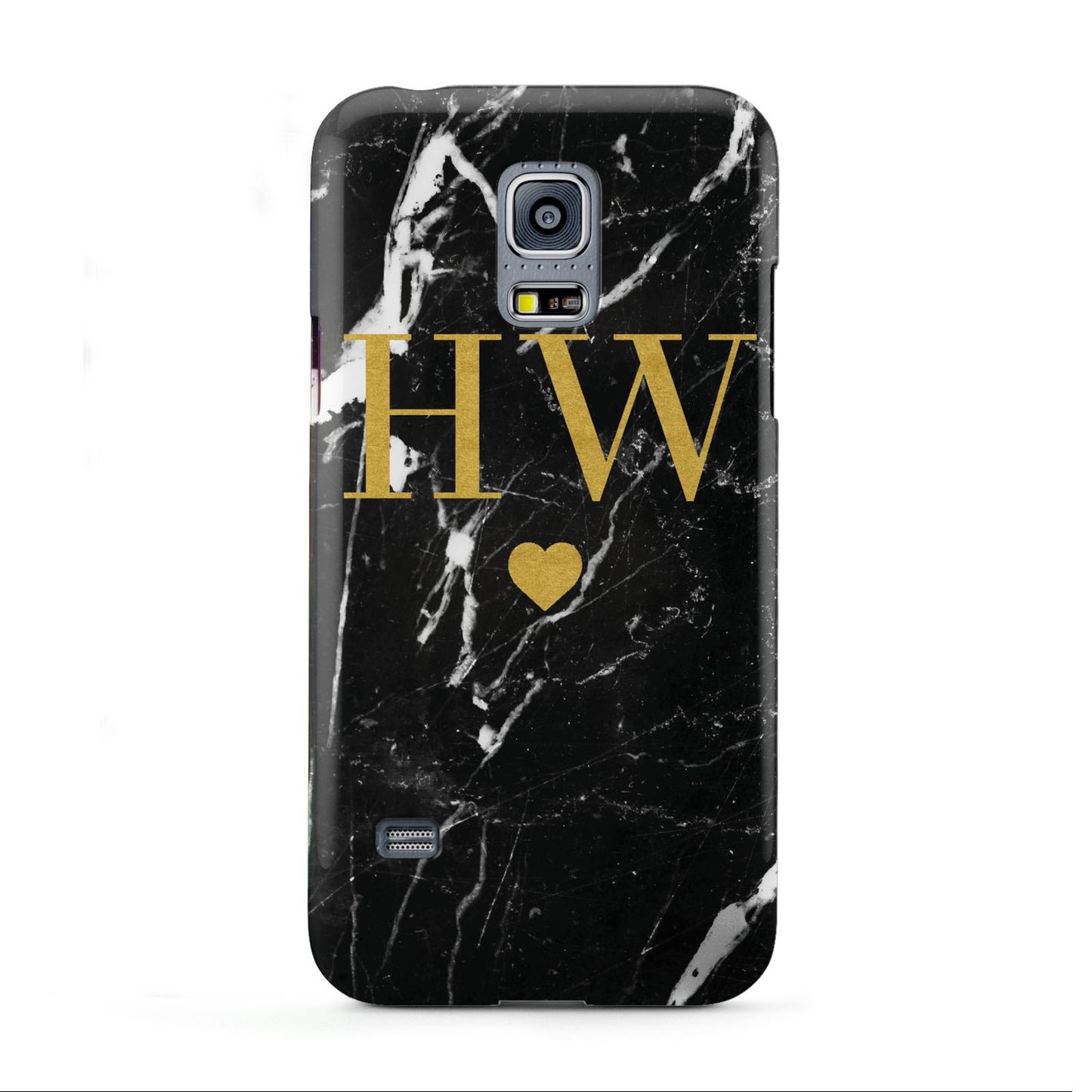 Marble Gold Initials Monogram Personalised Samsung Galaxy S5 Mini Case