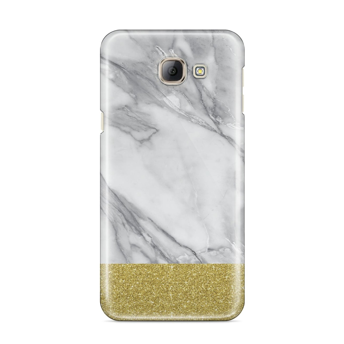 Marble Grey White Gold Samsung Galaxy A8 2016 Case