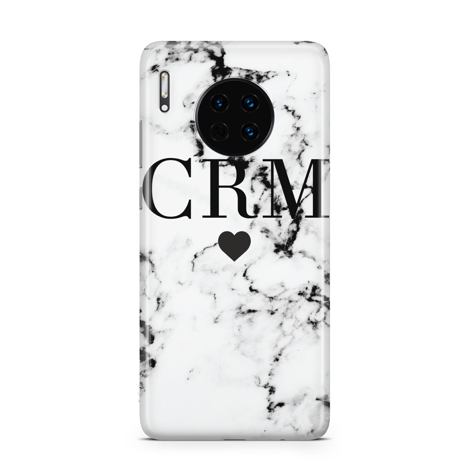 Marble Heart Personalised Initials Huawei Mate 30