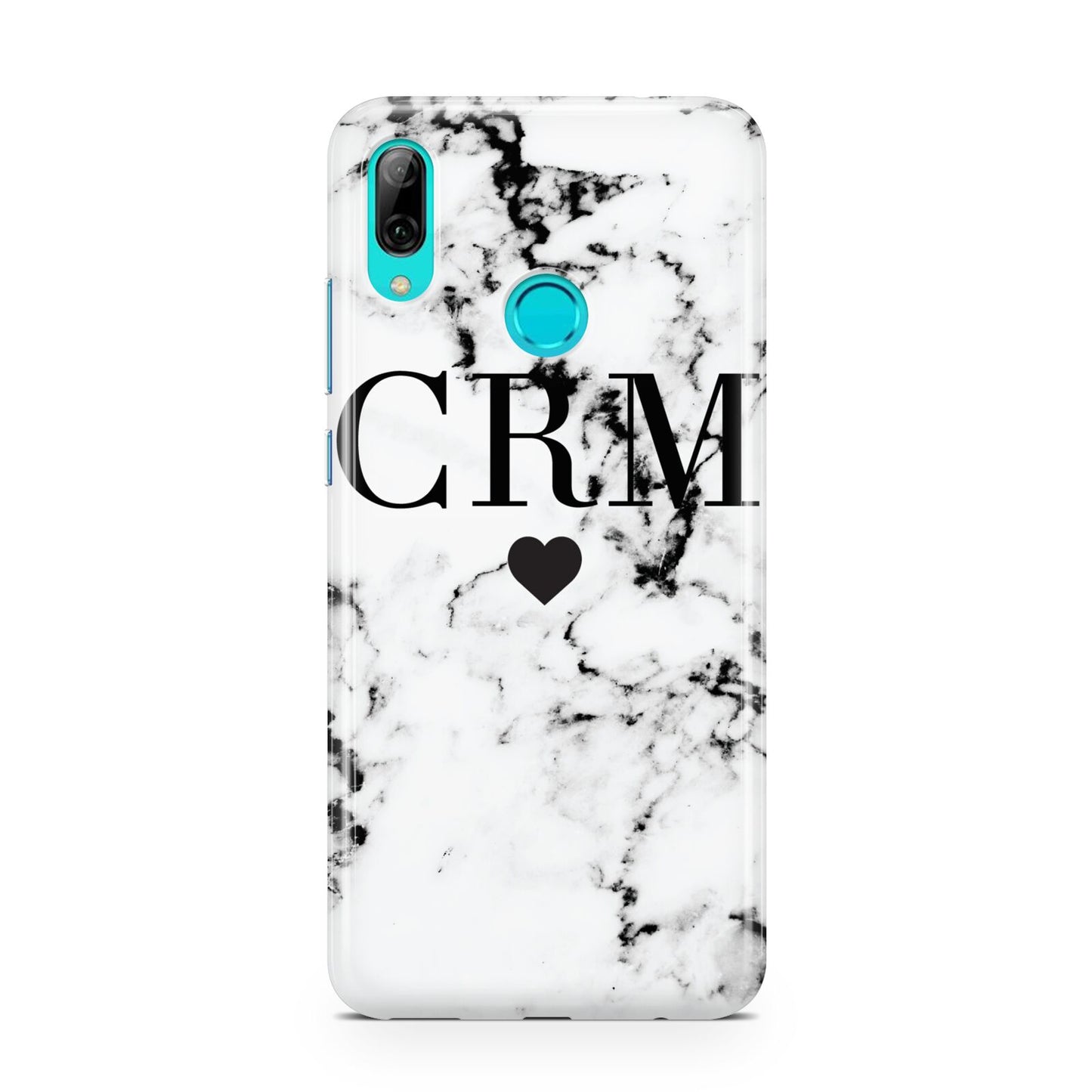 Marble Heart Personalised Initials Huawei P Smart 2019 Case
