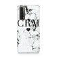 Marble Heart Personalised Initials Huawei P Smart 2021