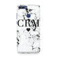 Marble Heart Personalised Initials Huawei P Smart Case