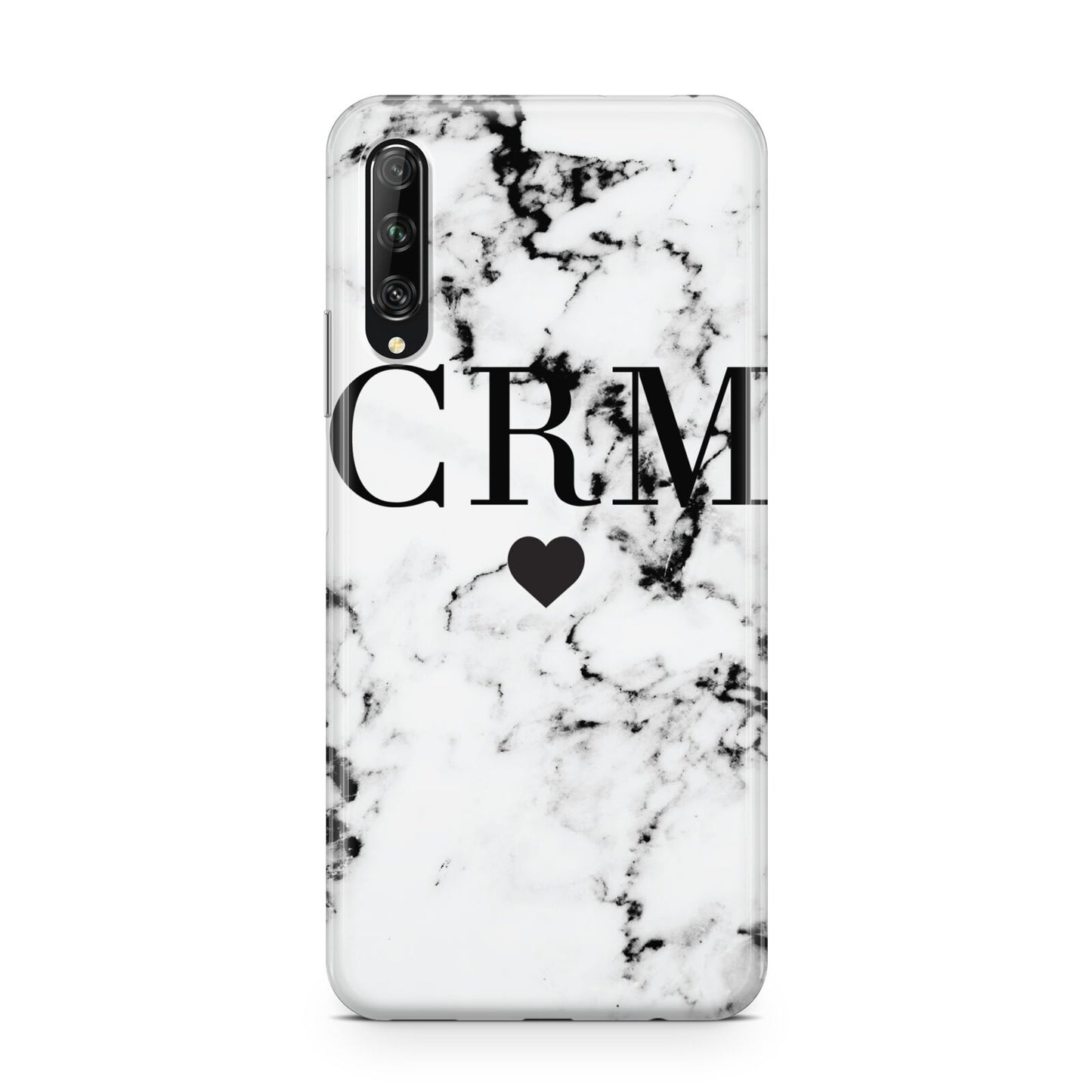 Marble Heart Personalised Initials Huawei P Smart Pro 2019