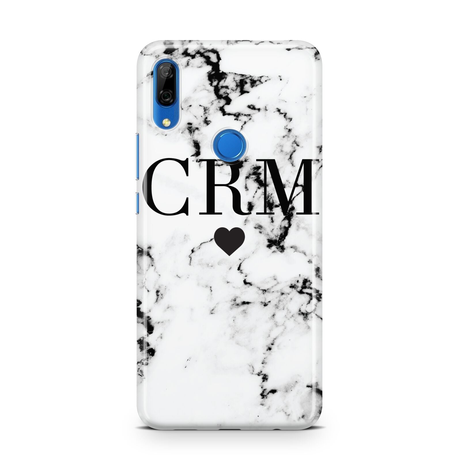 Marble Heart Personalised Initials Huawei P Smart Z