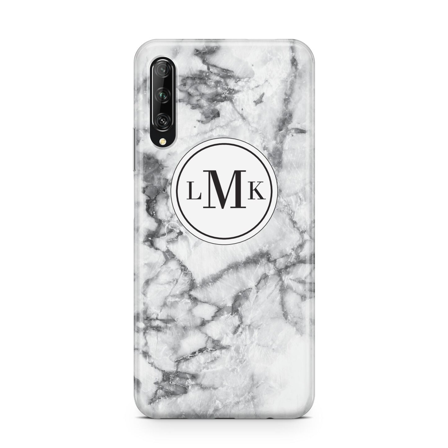 Marble Initials Circle Personalised Huawei P Smart Pro 2019