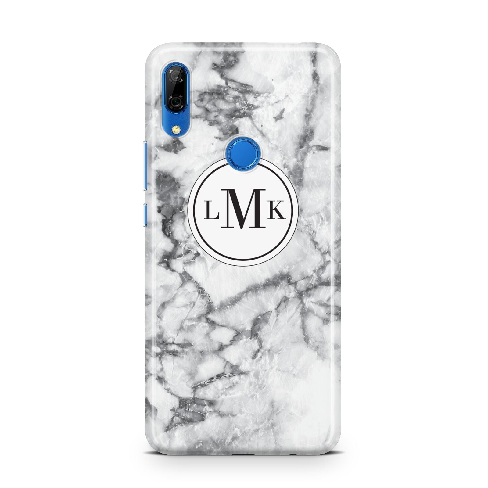 Marble Initials Circle Personalised Huawei P Smart Z