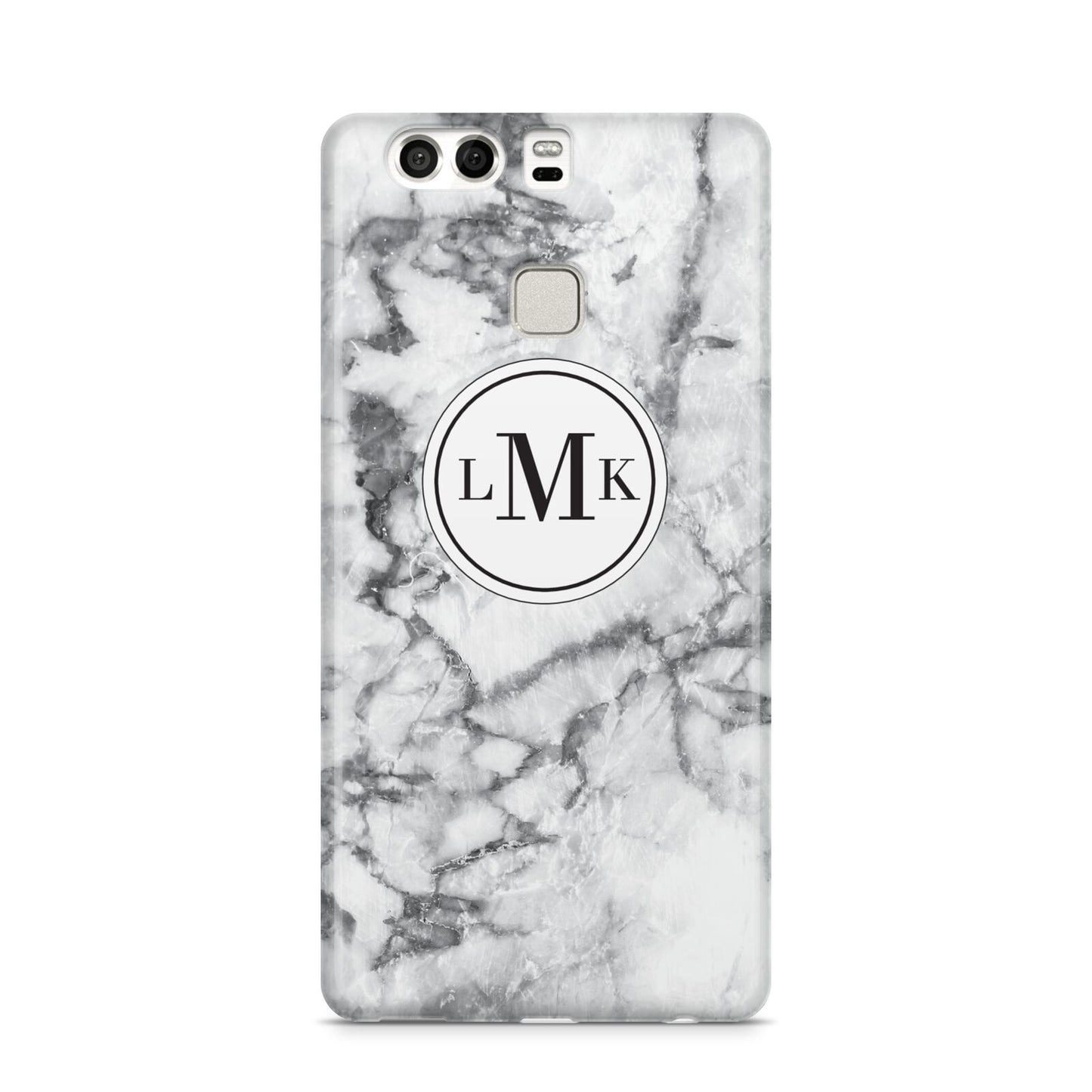 Marble Initials Circle Personalised Huawei P9 Case