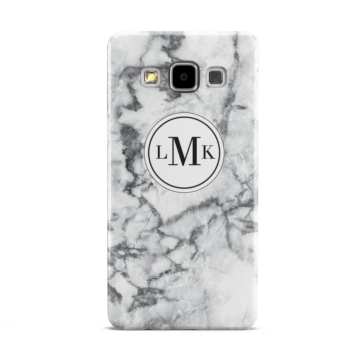 Marble Initials Circle Personalised Samsung Galaxy A5 Case