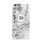 Marble Initials Circle Personalised iPhone 6 Plus 3D Snap Case on Gold Phone