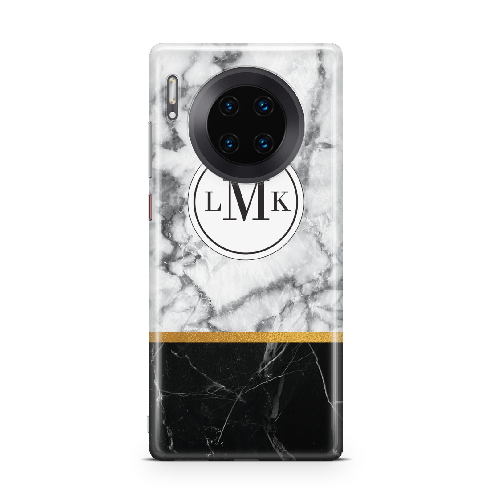 Marble Initials Geometric Personalised Huawei Mate 30 Pro Phone Case