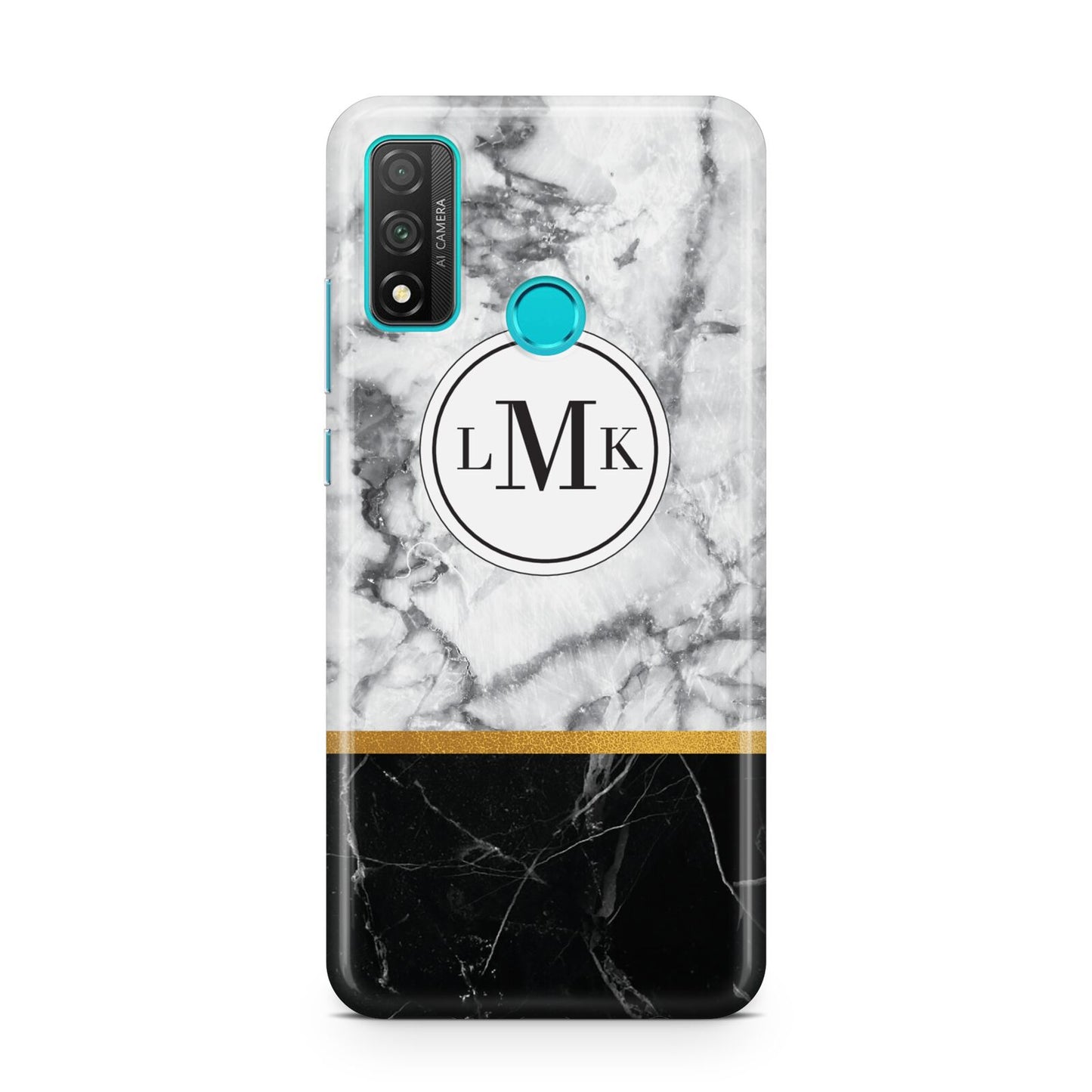 Marble Initials Geometric Personalised Huawei P Smart 2020