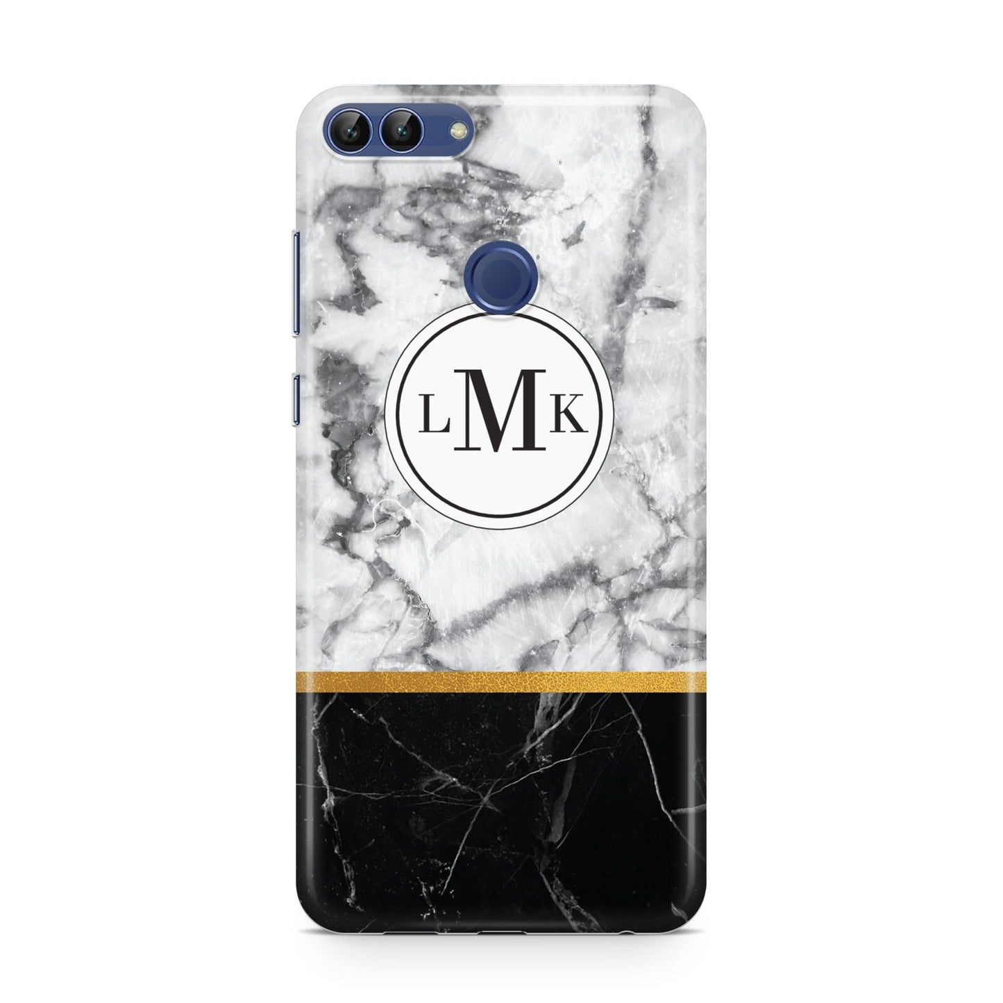 Marble Initials Geometric Personalised Huawei P Smart Case