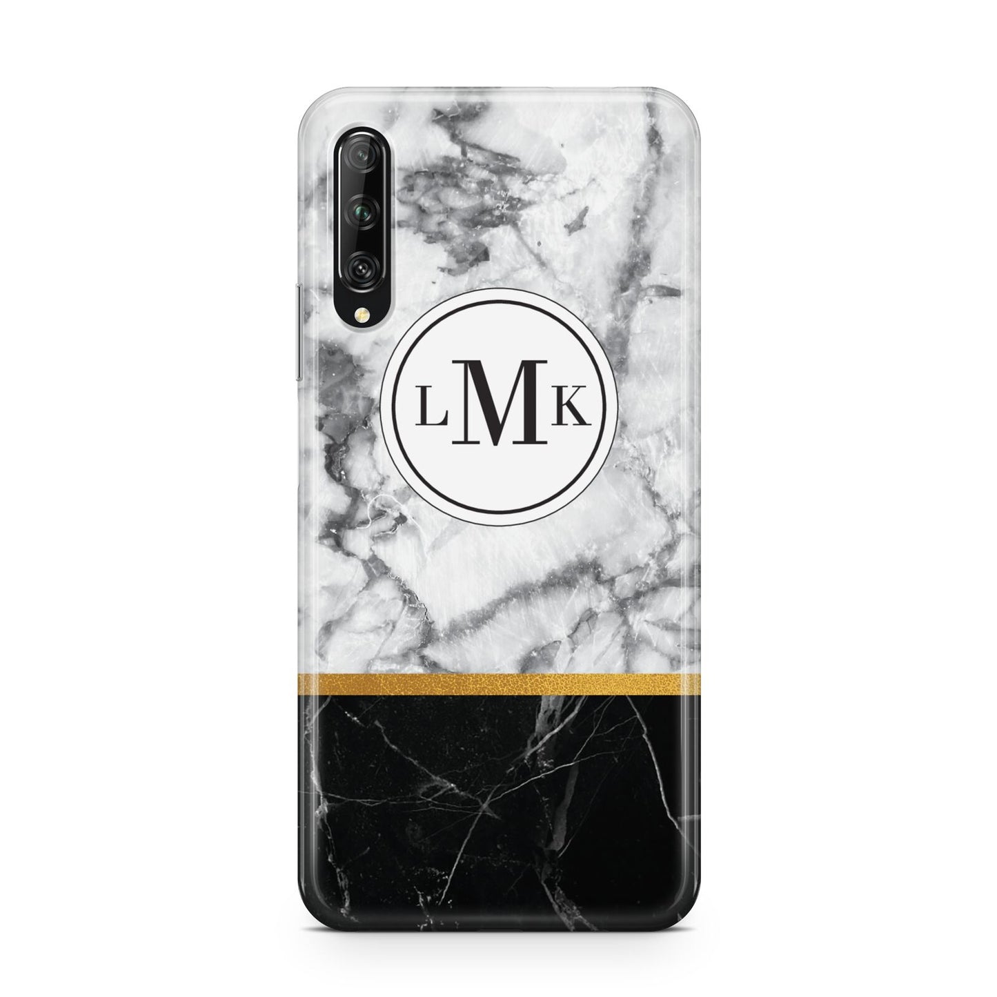 Marble Initials Geometric Personalised Huawei P Smart Pro 2019