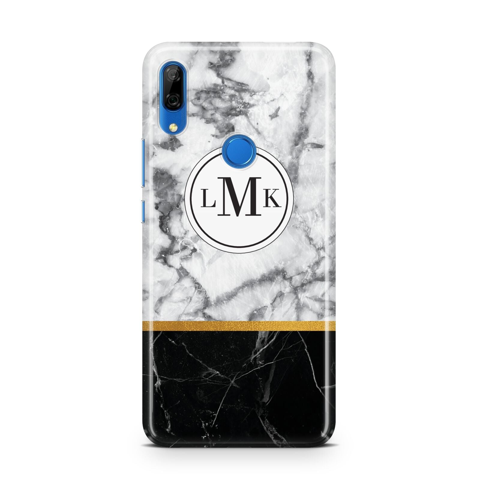 Marble Initials Geometric Personalised Huawei P Smart Z