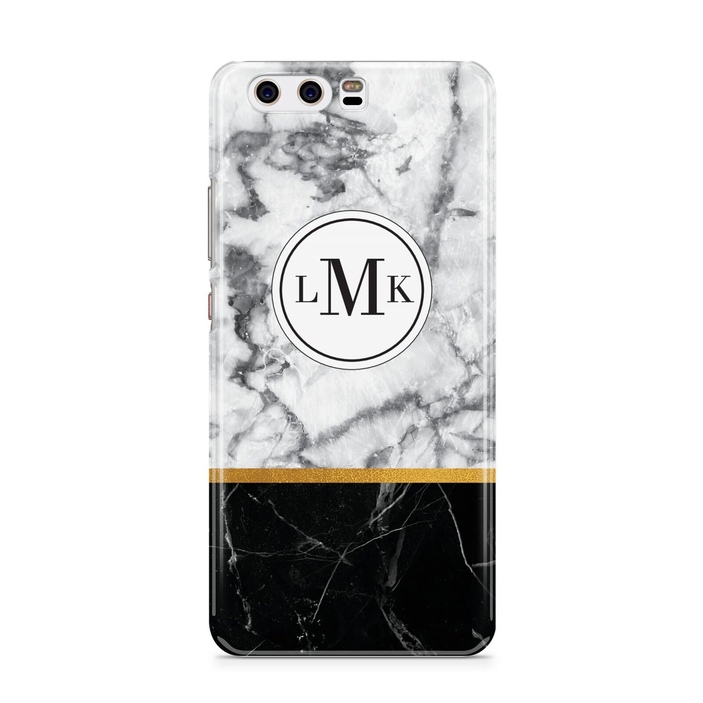 Marble Initials Geometric Personalised Huawei P10 Phone Case