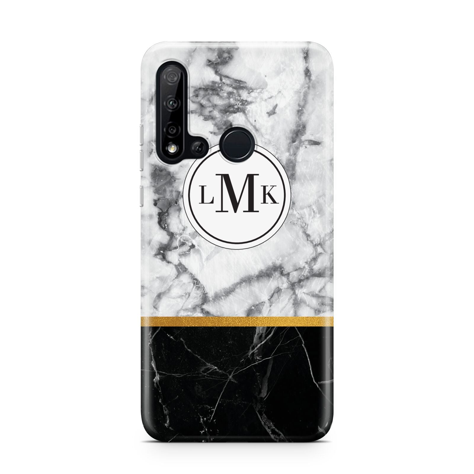 Marble Initials Geometric Personalised Huawei P20 Lite 5G Phone Case