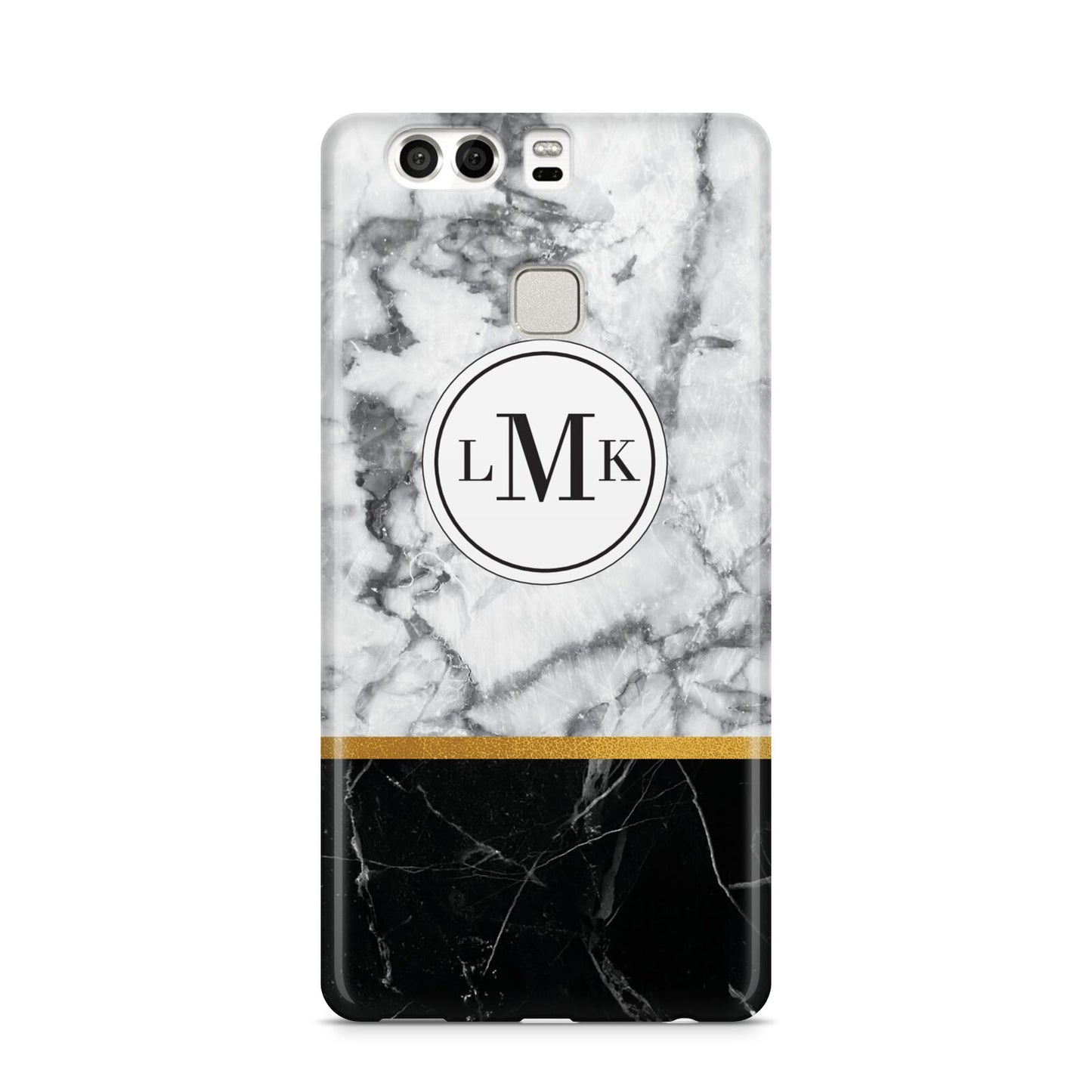 Marble Initials Geometric Personalised Huawei P9 Case