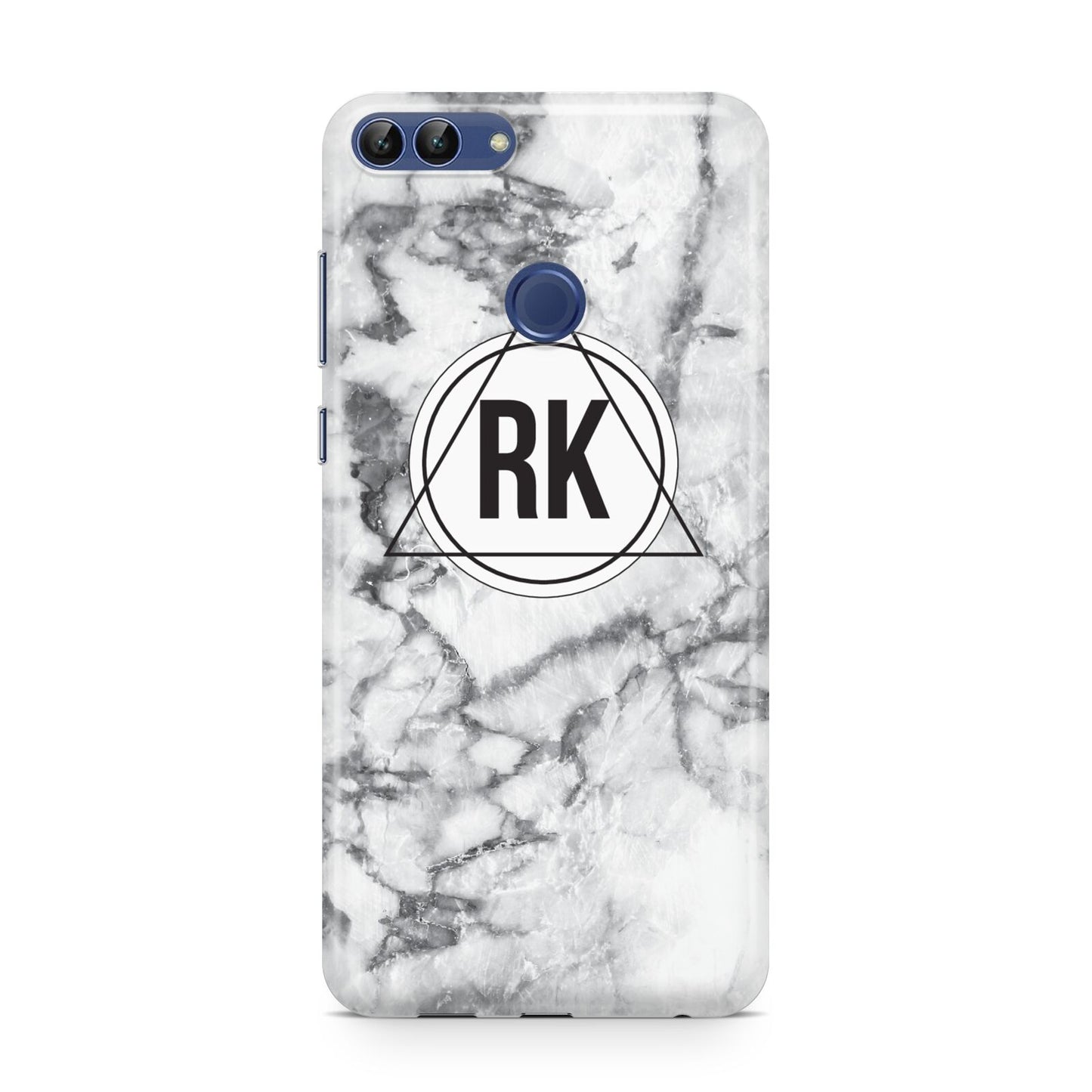 Marble Initials Triangle Personalised Huawei P Smart Case