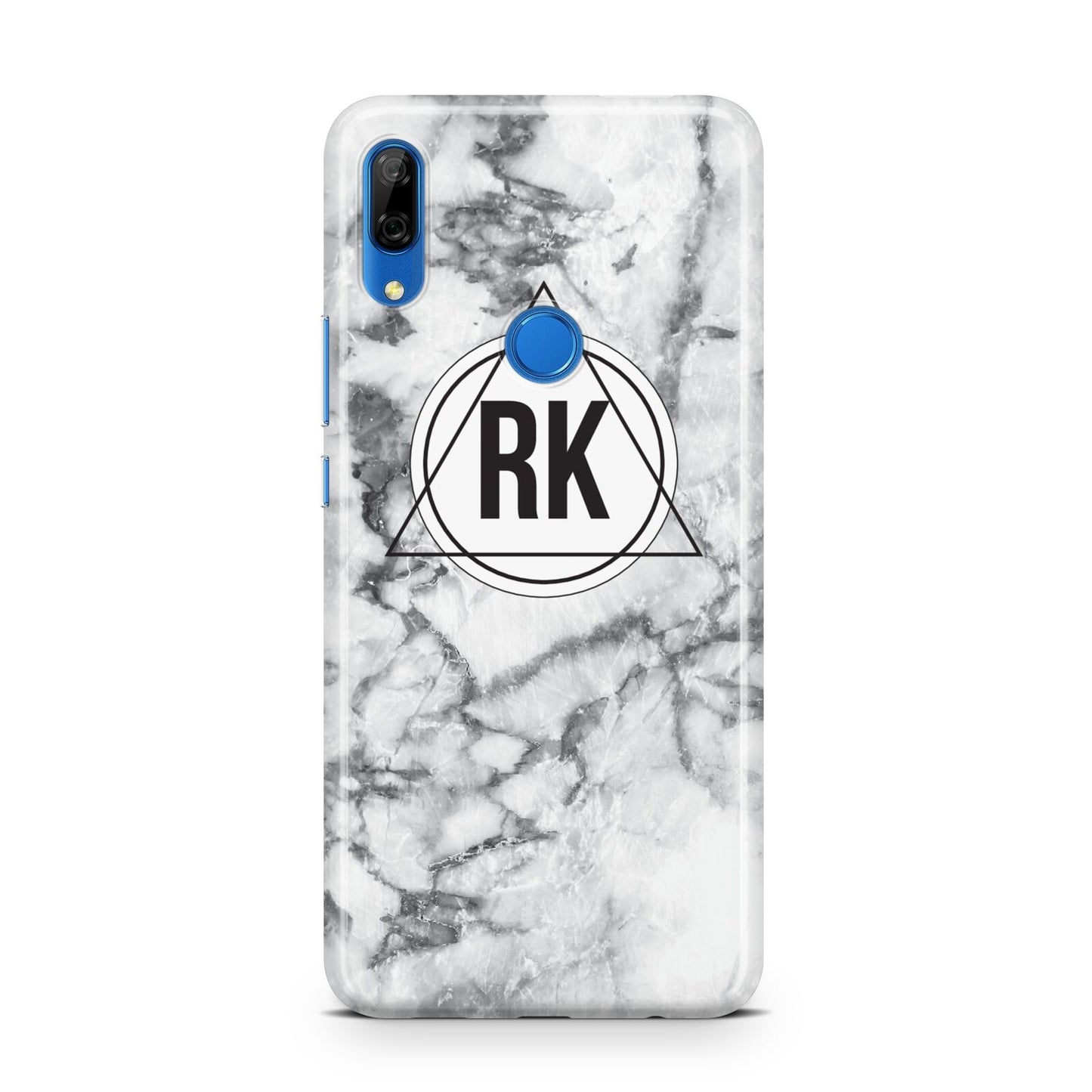 Marble Initials Triangle Personalised Huawei P Smart Z