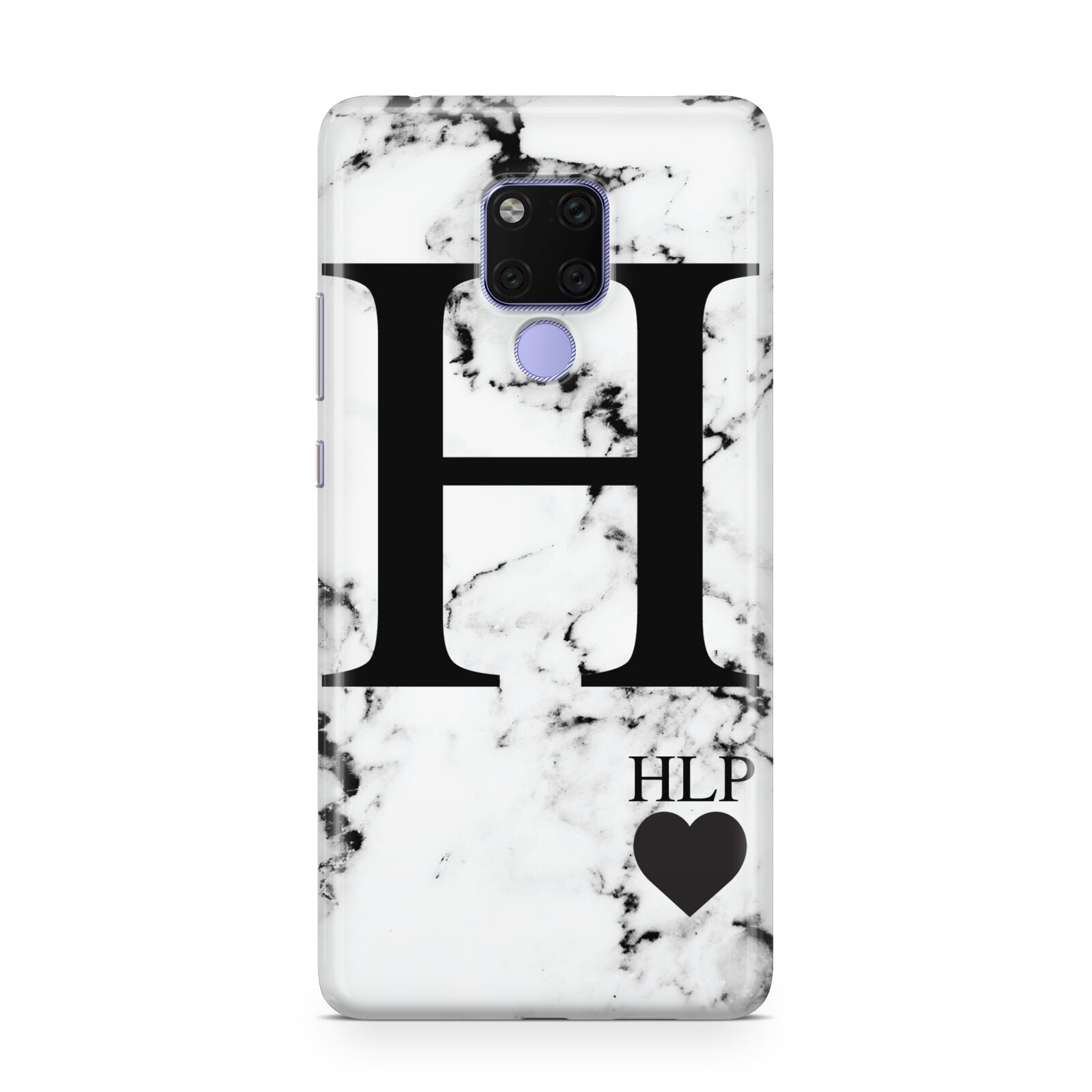 Marble Love Heart Personalised Huawei Mate 20X Phone Case