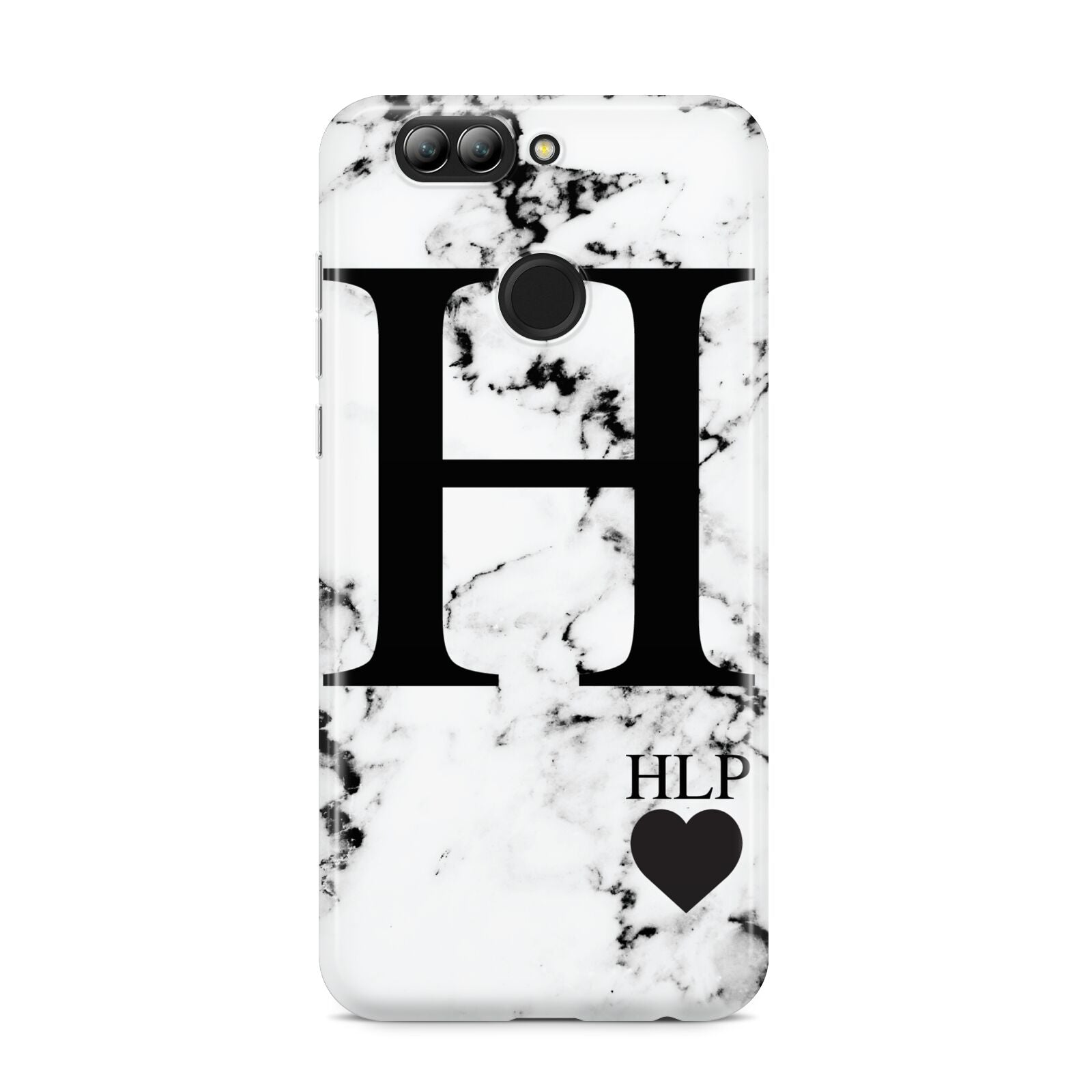 Marble Love Heart Personalised Huawei Nova 2s Phone Case