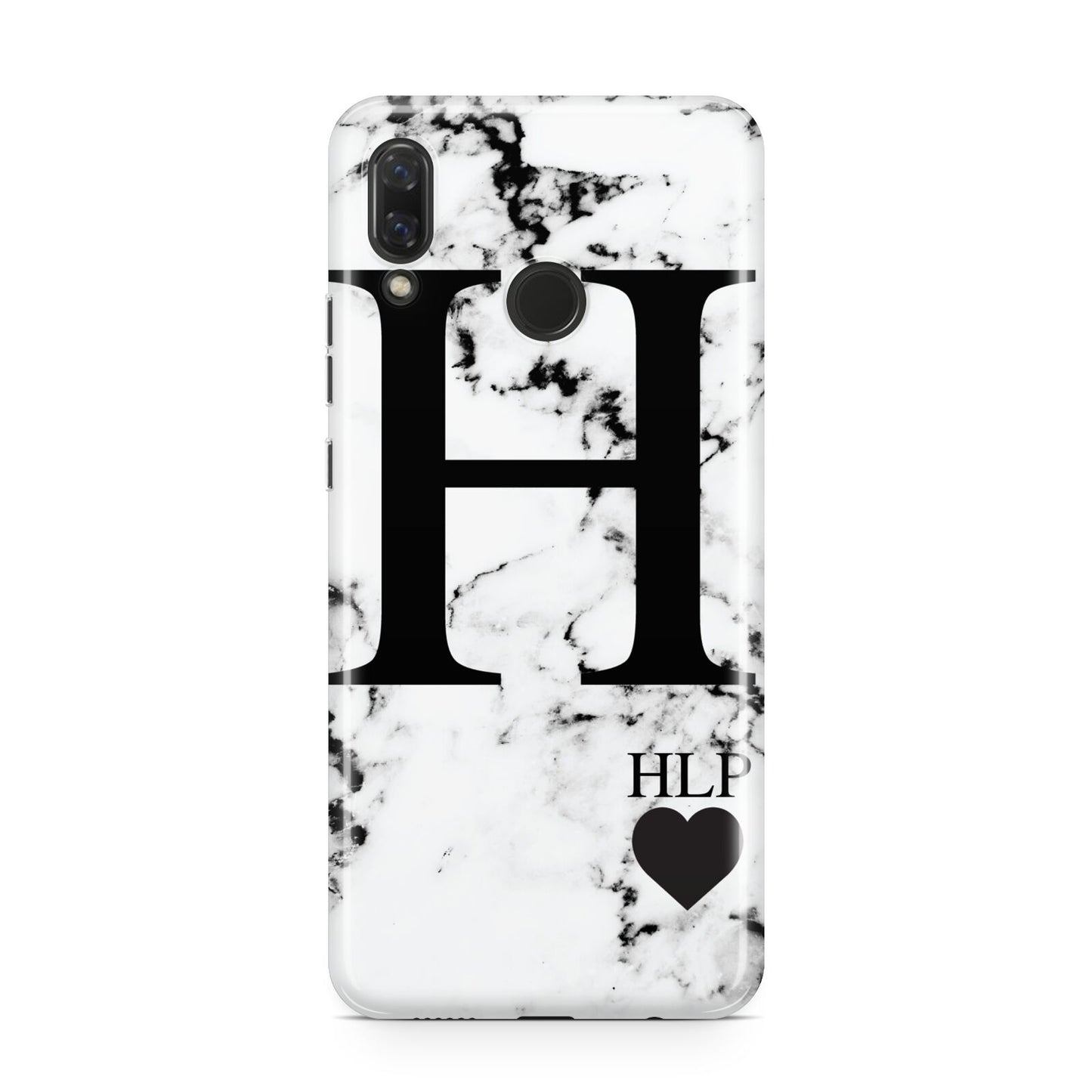 Marble Love Heart Personalised Huawei Nova 3 Phone Case