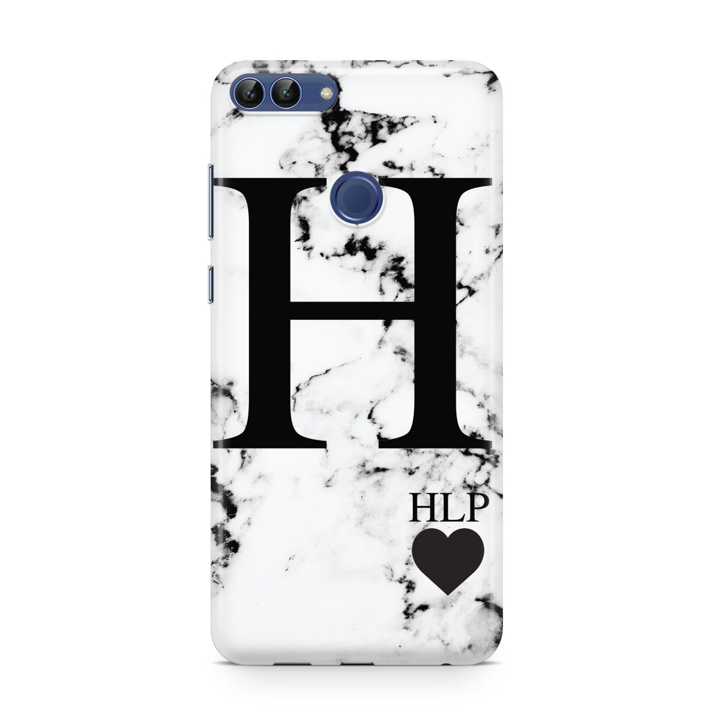 Marble Love Heart Personalised Huawei P Smart Case