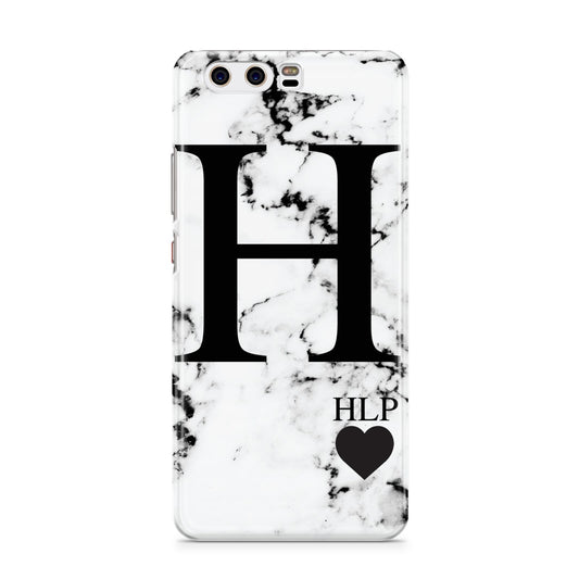 Marble Love Heart Personalised Huawei P10 Phone Case