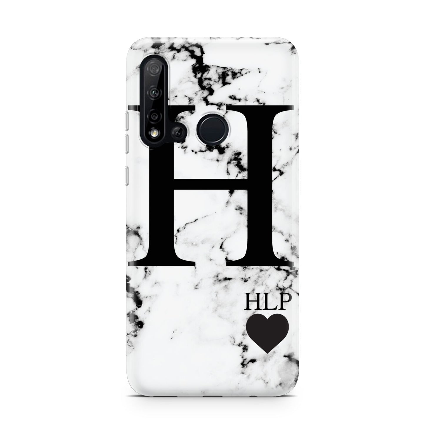 Marble Love Heart Personalised Huawei P20 Lite 5G Phone Case