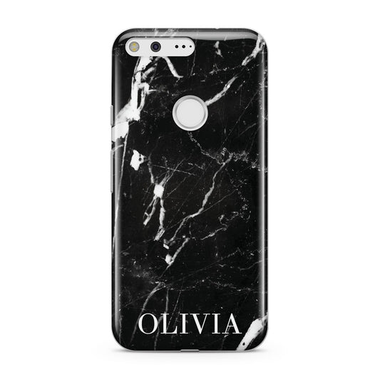 Marble Name Personalised Google Pixel Case