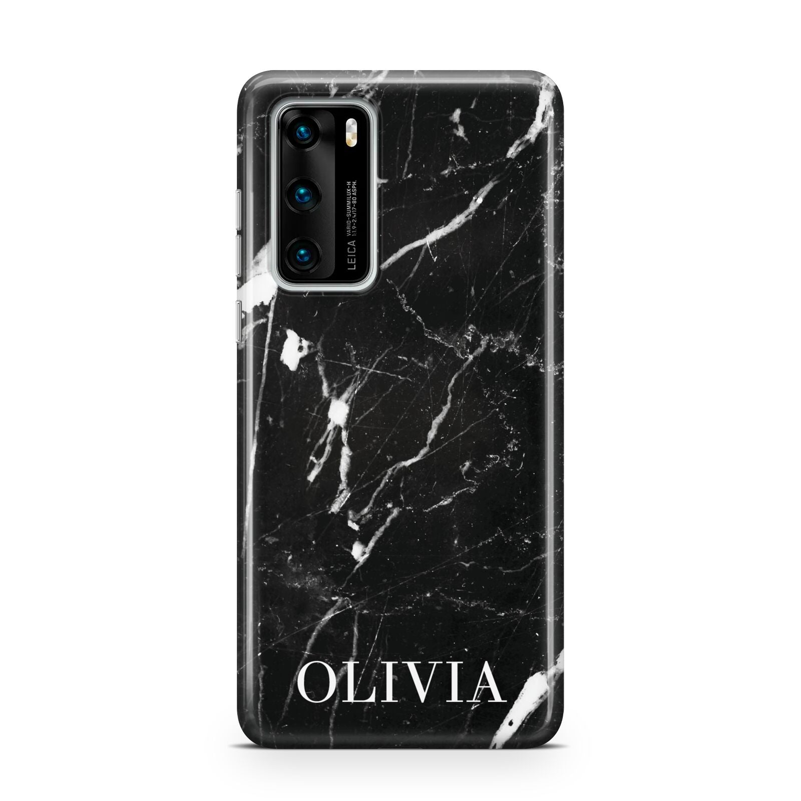 Marble Name Personalised Huawei P40 Phone Case