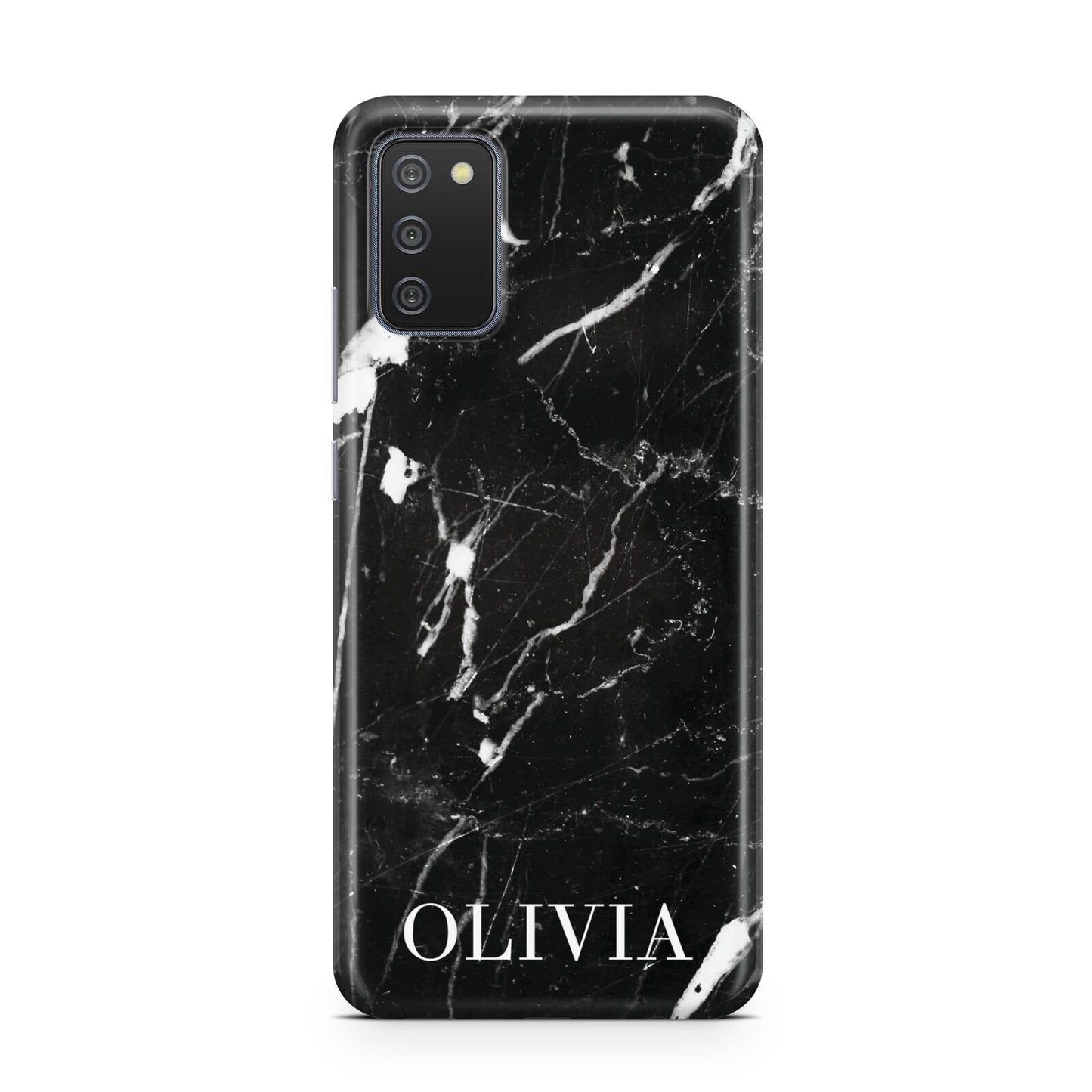 Marble Name Personalised Samsung A02s Case