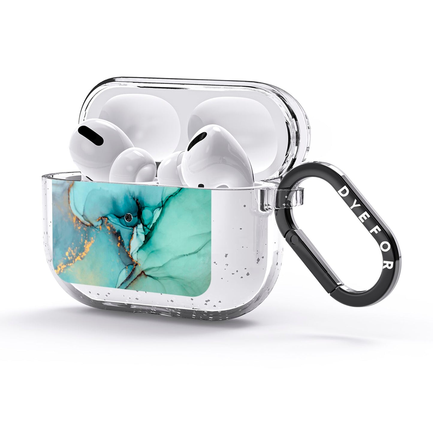 Marble Pattern AirPods Glitter Case 3rd Gen Side Image