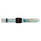 Marble Pattern Apple Watch Strap Landscape Image Gold Hardware