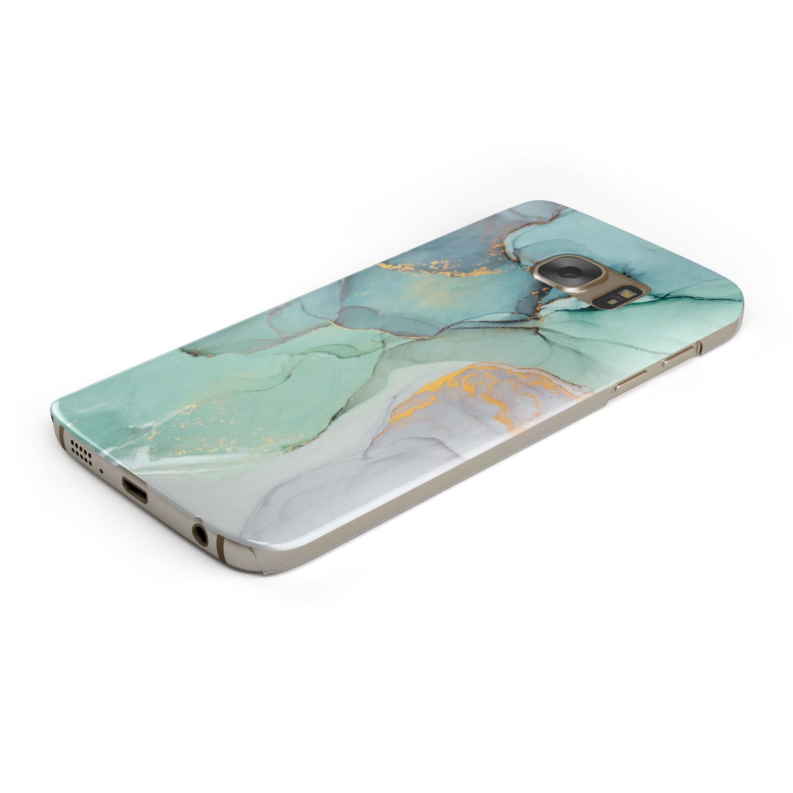 Marble Pattern Samsung Galaxy Case Bottom Cutout