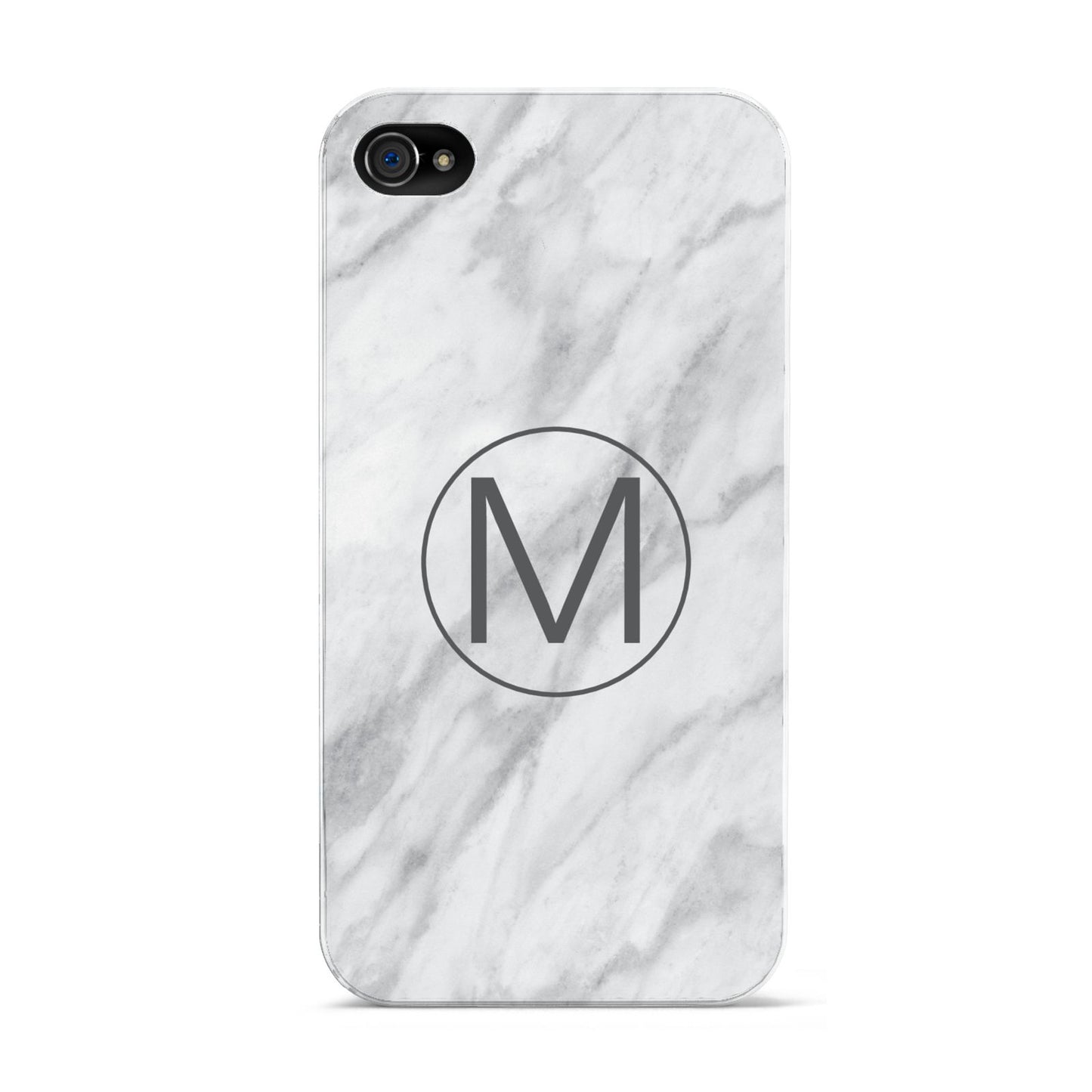 Marble Personalised Initial Apple iPhone 4s Case