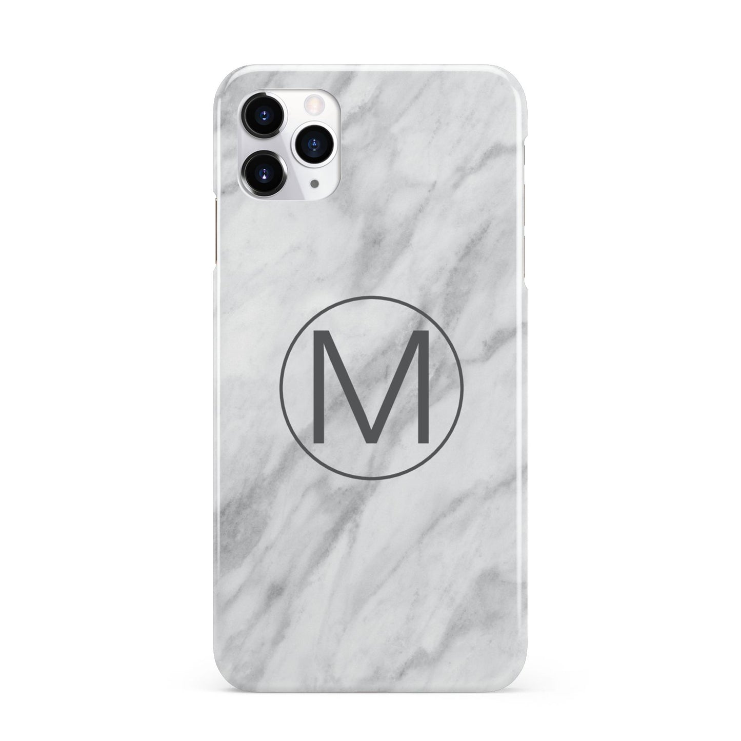 Marble Personalised Initial iPhone 11 Pro Max 3D Snap Case