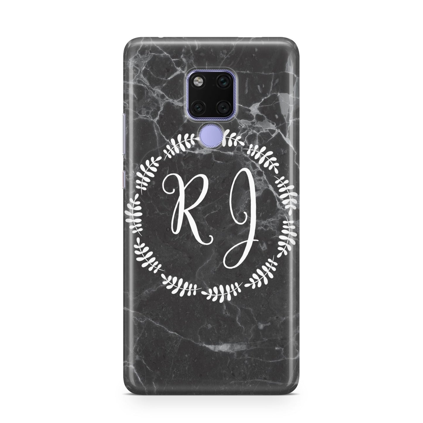 Marble Personalised Initials Huawei Mate 20X Phone Case