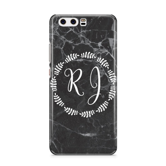 Marble Personalised Initials Huawei P10 Phone Case