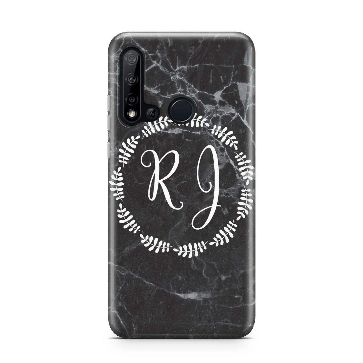 Marble Personalised Initials Huawei P20 Lite 5G Phone Case