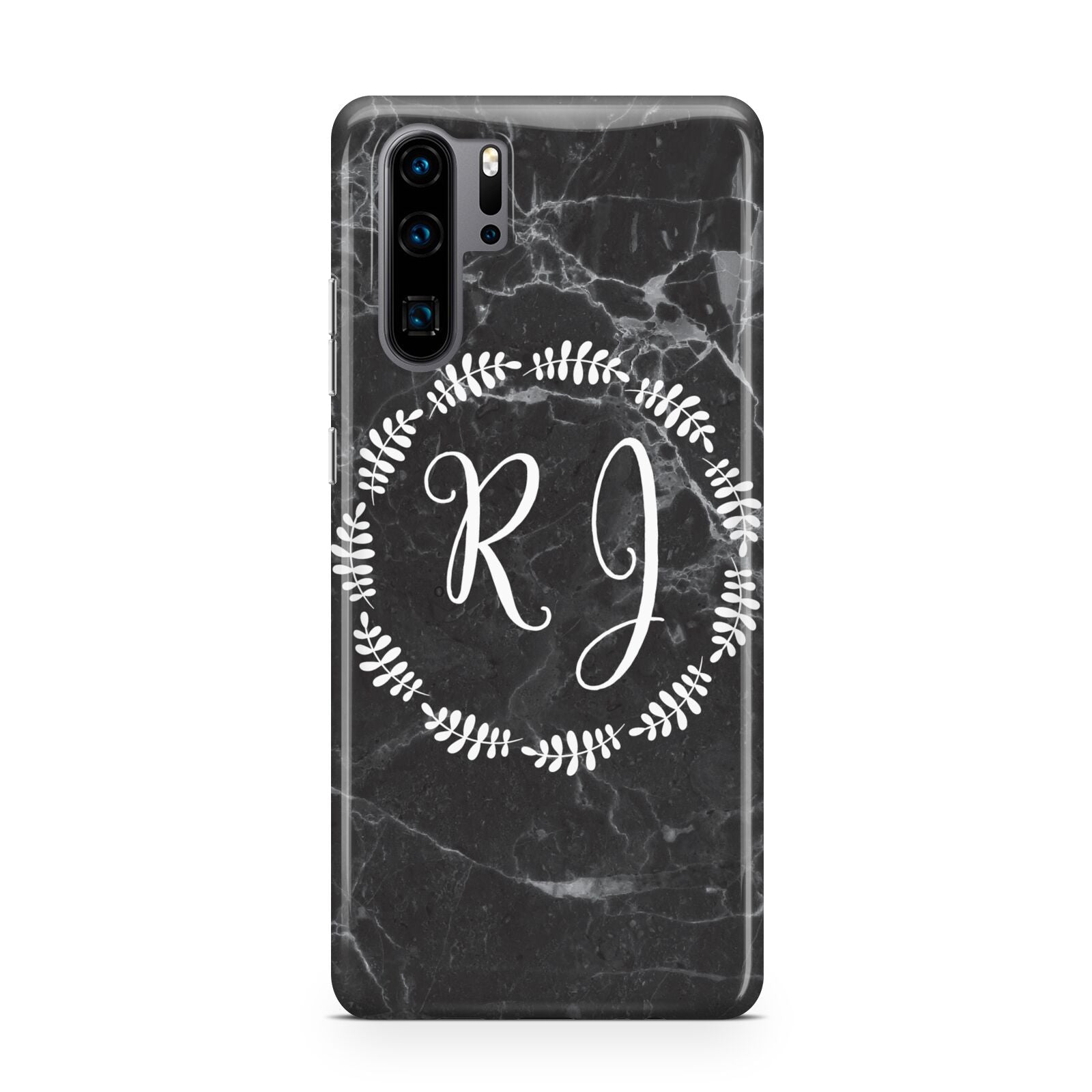 Marble Personalised Initials Huawei P30 Pro Phone Case