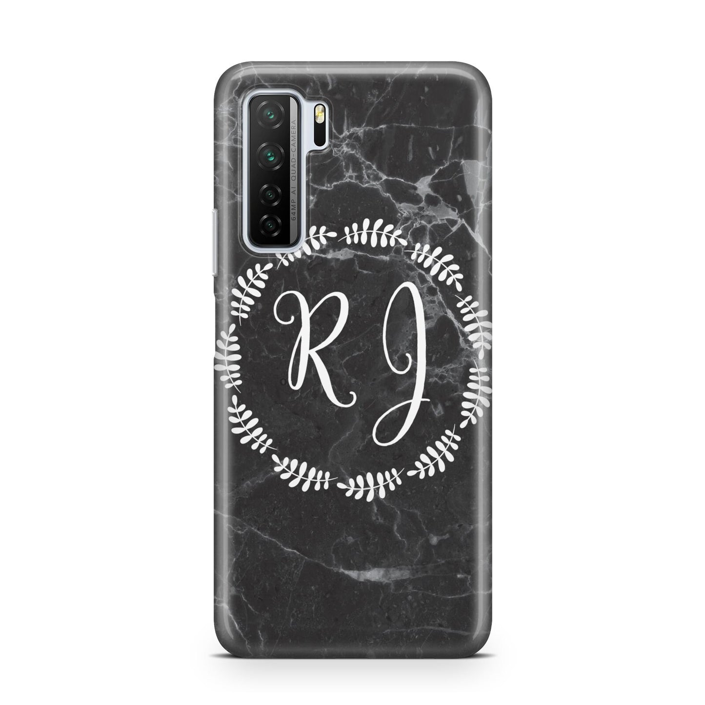 Marble Personalised Initials Huawei P40 Lite 5G Phone Case
