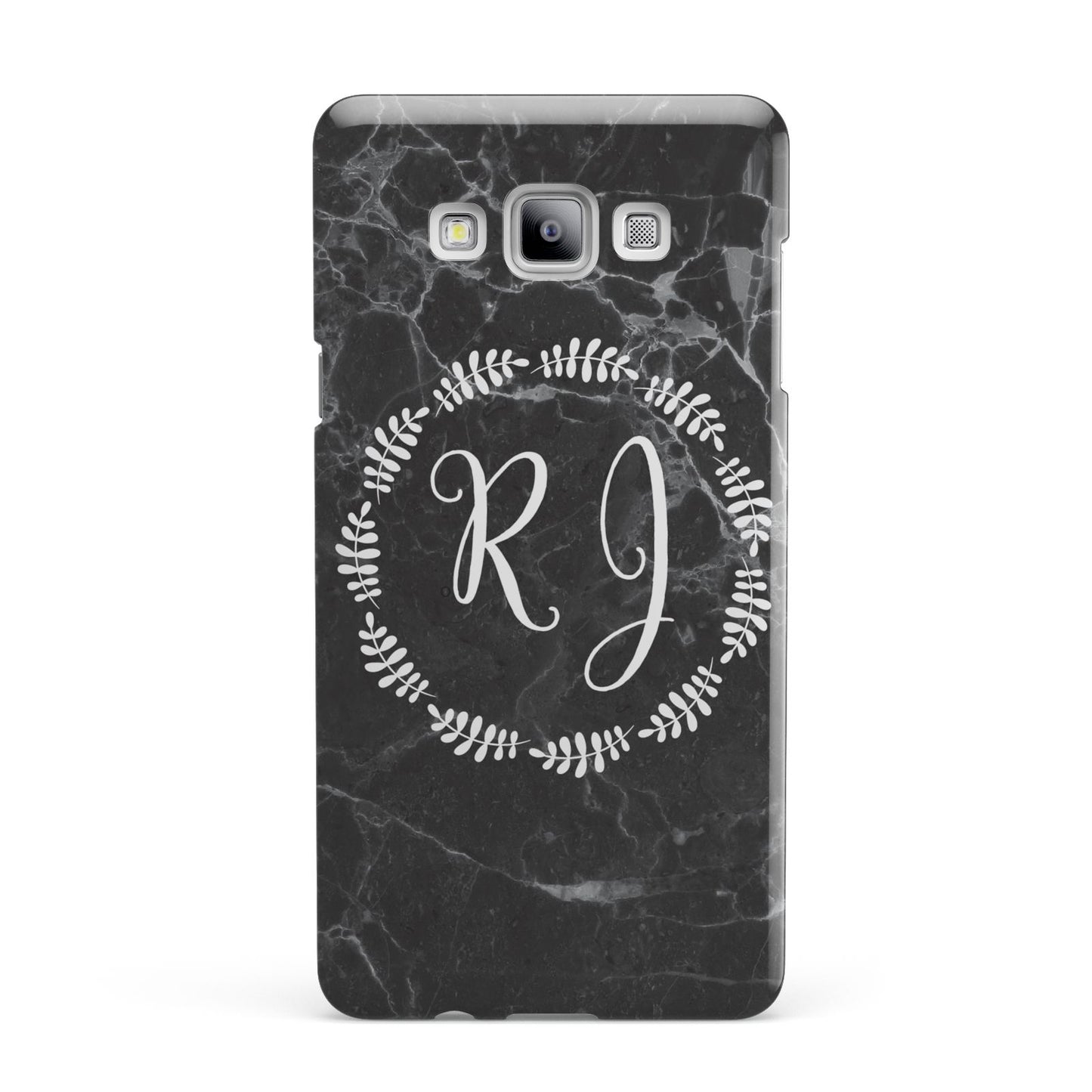 Marble Personalised Initials Samsung Galaxy A7 2015 Case